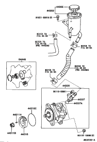 0444660140-GASKET KIT, POWER STEERING PUMP