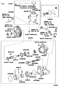 0444636110-GASKET KIT, POWER STEERING PUMP
