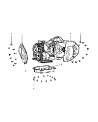 6501474-W/washer, transmission end cap, M8x1.25x16