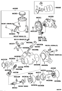 0444630172-GASKET KIT, POWER STEERING PUMP