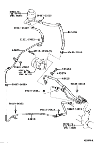 4434833160-HOSE, OIL RESERVOIR TO PUMP, NO.1