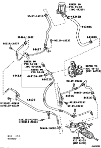 443480G030-HOSE, OIL RESERVOIR TO PUMP, NO.1