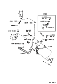 4434860230-HOSE, OIL RESERVOIR TO PUMP, NO.1