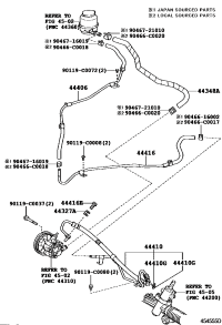 4434806340-HOSE, OIL RESERVOIR TO PUMP, NO.1