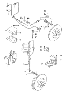 8D0927803D-Wheel speed sensor