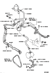4434853020-HOSE, OIL RESERVOIR TO PUMP, NO.1