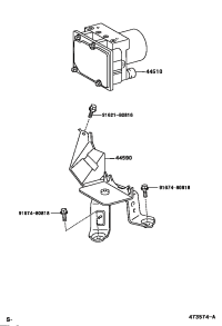 4459028130-BRACKET ASSY, BRAKE ACTUATOR