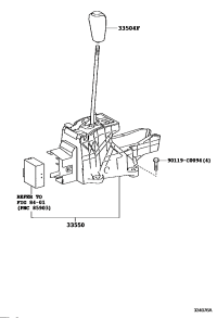 335040G010E1-KNOB SUB-ASSY SHIFT