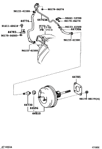 446102J090-BOOSTER ASSY, BRAKE