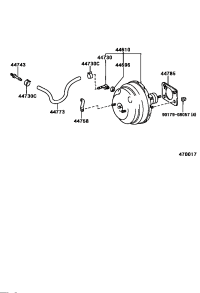 446106A010-BOOSTER ASSY, BRAKE