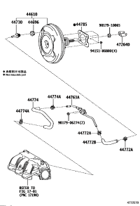 4473028010-VALVE ASSY, VACUUM CHECK(FOR BRAKE)