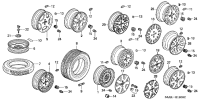 44736SA0981-Nut, wheel