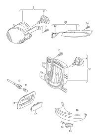 5K0949101A-Turn signal lamp