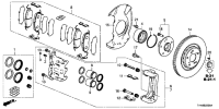 45018THAH00-Caliper sub-assy, front rh.