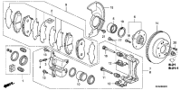 45018SDDA00-CALIPER SUB ASSY., R
