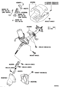 4502502130-COVER SUB-ASSY, STEERING COLUMN HOLE, NO.1