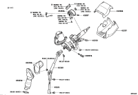 450250R030-COVER SUB-ASSY, STEERING COLUMN HOLE, NO.1