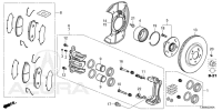 45018T1GG00-CALIPER SUB ASSY., R