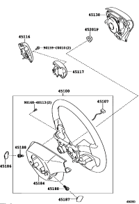 45116YK010-Ornament, steering wheel, no.1