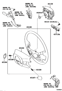 451860N020E0-COVER, STEERING WHEEL, LOWER NO.2