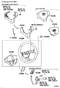451300D390C0-BUTTON ASSY, HORN
