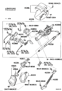 4521035250-SHAFT ASSY, STEERING MAIN