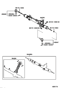 0444533070-GASKET KIT, POWER STEERING GEAR(FOR RACK & PINION)