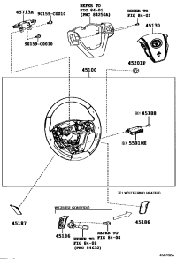 451860E080C0-COVER, STEERING WHEEL, LOWER NO.2