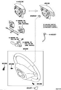 4513035451B0-BUTTON ASSY, HORN