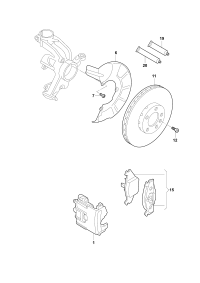 6RD615123A-Housing assy-caliper