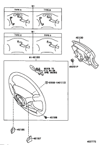 4513060250E0-BUTTON ASSY, HORN