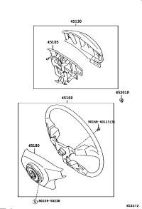 4510060490C0-WHEEL ASSY-STEERING