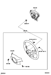 451000D030E0-WHEEL ASSY-STEERING