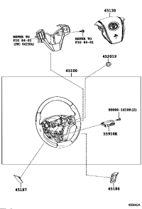 4513008100C0-BUTTON ASSY, HORN