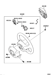451000D470E0-WHEEL ASSY, STEERING