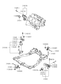 219302C050-BRACKET ASSY-ROLL STOPPER RR