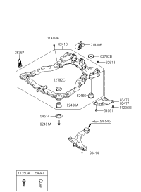 2193008000-BRACKET ASSY-ROLL STOPPER RR