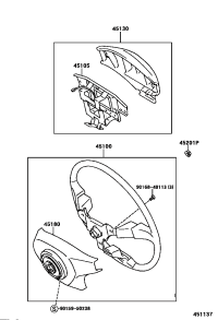 4513060271B0-BUTTON ASSY, HORN