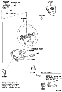 4513058040C0-BUTTON ASSY, HORN