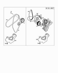 0019934496-V-RIBBED BELTS-VW(GOLF III)