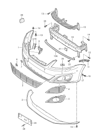 7N5853666A9B9-VENTILATION GRILLE/POL/09-LH/F