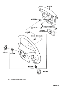4518658010C0-COVER, STEERING WHEEL, LOWER NO.2