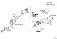 452060N040-Yoke sub-assy, steering sliding w/shaft