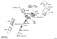4502558060-COVER SUB-ASSY, STEERING COLUMN HOLE, NO.1