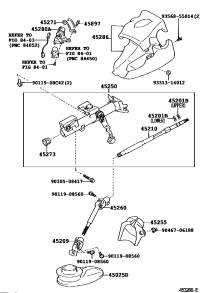 450250D010-COVER SUB-ASSY, STEERING COLUMN HOLE, NO.1