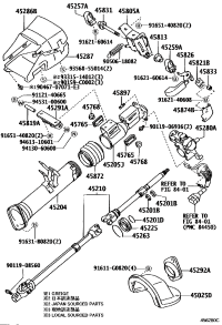 4521036100-SHAFT ASSY, STEERING MAIN