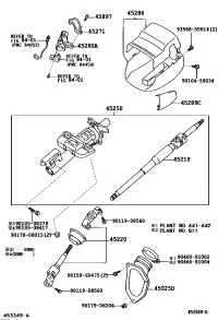 4522033270-Shaft assy, steering intermediate