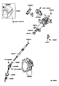 4528033050-BRACKET ASSY, STEERING COLUMN, UPPER