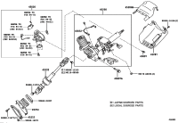 452870T020C0-COVER, STEERING COLUMN, LWR