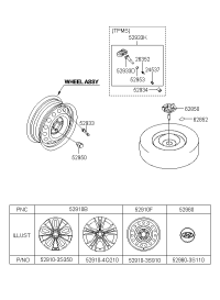 529104Q350-WHEEL ASSY-ALUMINIUM